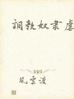 调教奴隶虐身文封面