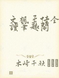 文枫柔佳全文阅读笔趣阁封面