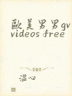 欧美男男gv videos free