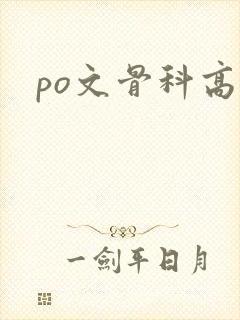 po文骨科高h