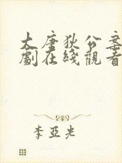 大唐狄公案电视剧在线观看全集免费