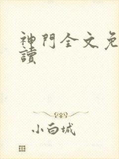 神门全文免费阅读封面