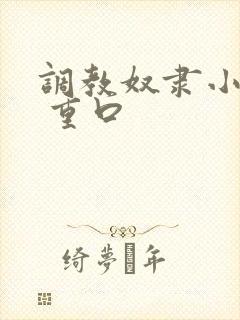 调教奴隶小说虐 重口