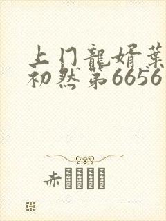 上冂龙婿叶辰萧初然第6656章节