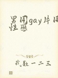 男同gay片同性恋