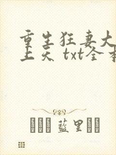 重生狂妻大佬宠上天 txt全本