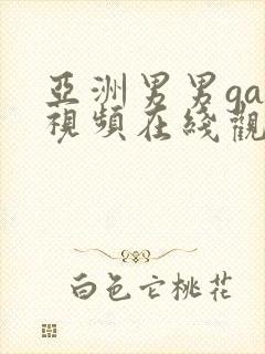 亚洲男男gay视频在线观看