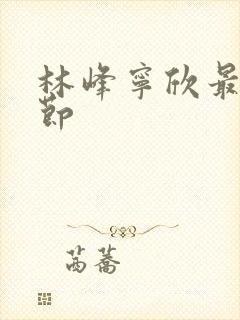 林峰宁欣最新章节封面