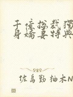 千亿总裁独宠替身娇妻特典