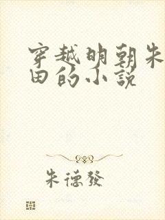 穿越明朝朱棣种田的小说
