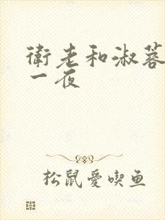 卫老和淑蓉销魂一夜