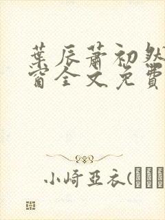 叶辰萧初然无弹窗全文免费阅读