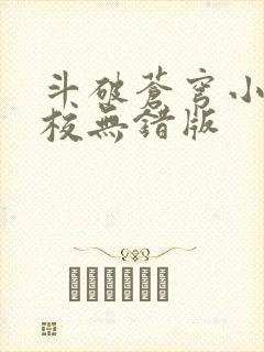 斗破苍穹小说精校无错版