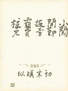 校霸扳开小班长免费章节阅读