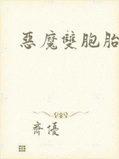 恶魔双胞胎封面