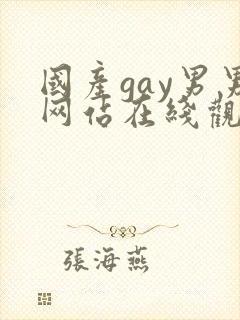 国产gay男男网站在线观看视频
