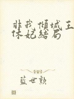 非我倾城王爷要休妃结局