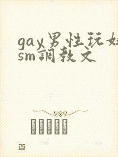 gay男性玩奴sm调教文
