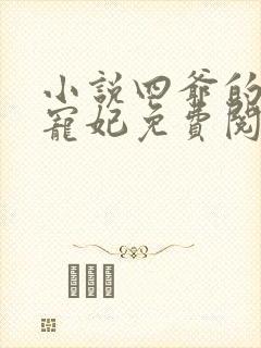 小说四爷的心尖宠妃免费阅读全文作者
