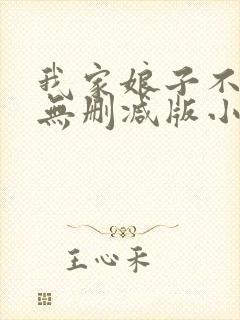 我家娘子不对劲无删减版小说在哪里看封面