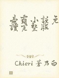 帝霸小说免费阅读完整版