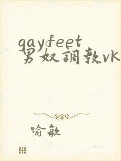 gayfeet男奴调教vk
