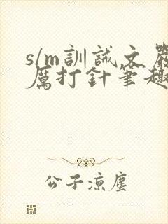 s/m训诫文严厉打针笔趣阁