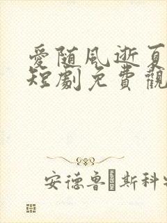 爱随风逝夏已晚短剧免费观看封面