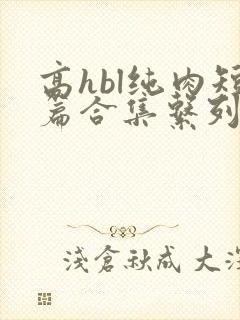 高hbl纯肉短篇合集系列