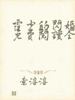 霍少的闪婚暖妻免费阅读全文封面