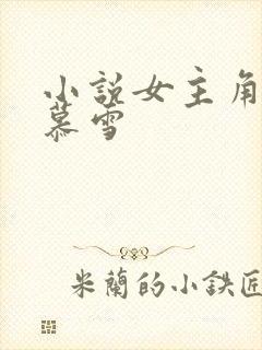 小说女主角叫沈慕雪