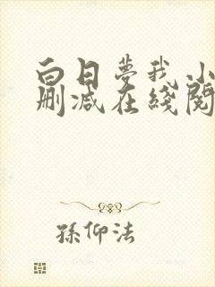 白日梦我小说无删减在线阅读