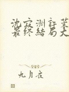 沈寂洲许茉孟姣最终结局大结局