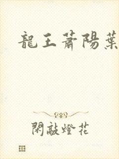 龙王萧阳叶云舒