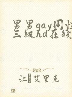 男男gay同性三级hd在线封面