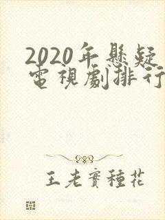 2020年悬疑电视剧排行榜前十名封面