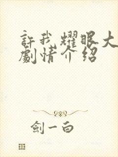 许我耀眼大结局剧情介绍
