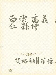 白洁 高义 美红 孙倩
