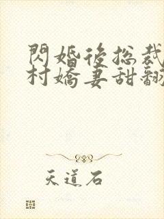 闪婚后总裁的农村娇妻甜翻了合集