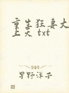 重生狂妻大佬宠上天 txt