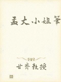 孟大小姐笔趣阁封面