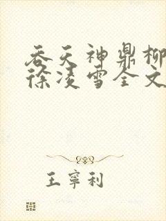 吞天神鼎柳无邪徐凌雪全文封面