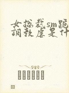 女总裁sm跪爬调教虐是什么