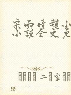 宋雨晴赵小刚的小说全文免费阅读