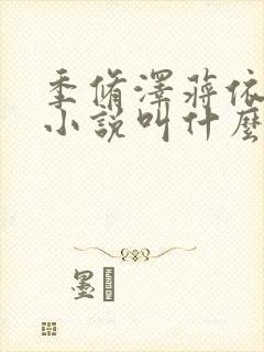 季修泽蒋依依的小说叫什么