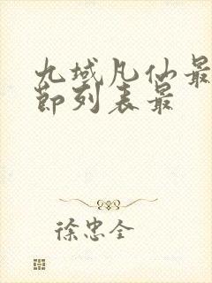九域凡仙最新章节列表最