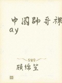 中国帅哥裸体gay封面