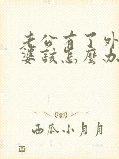老公有了外遇老婆该怎么办
