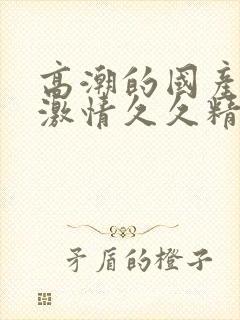 高潮的国产毛片激情久久精品