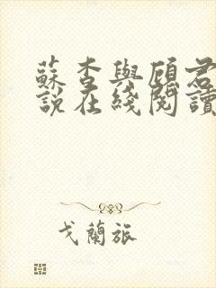 苏杳与顾君亦小说在线阅读笔趣阁封面